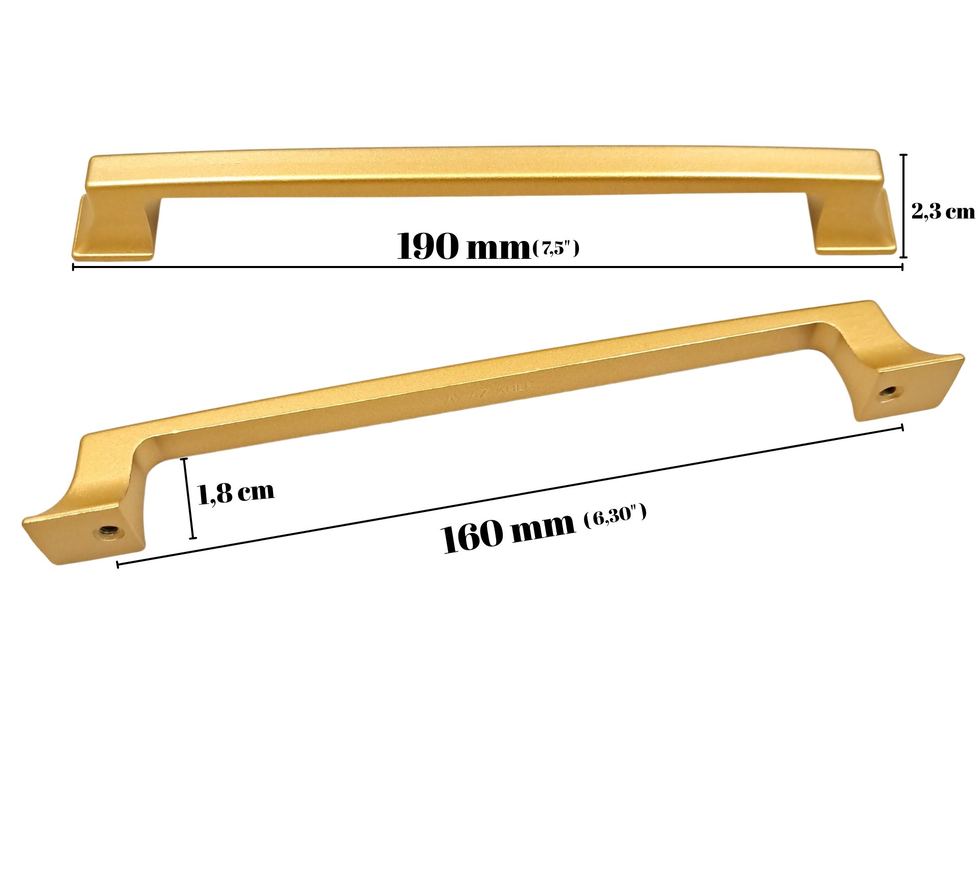 Zamak kulp ölçü çizimi
